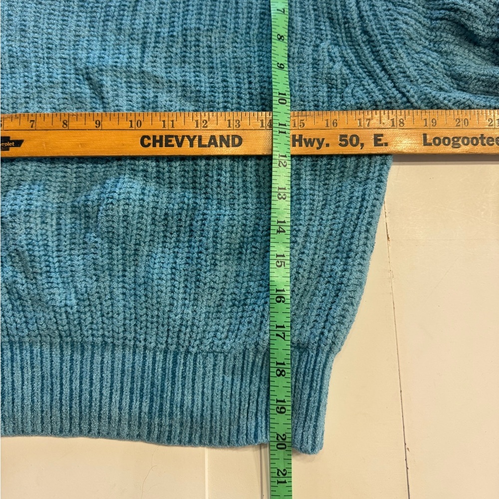Aritzia Wilfred Blue Knit Sweater Long Sleeve Size Small S - Picture 5 of 5